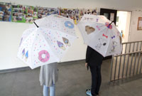 Regenschirme selbst bemalt
